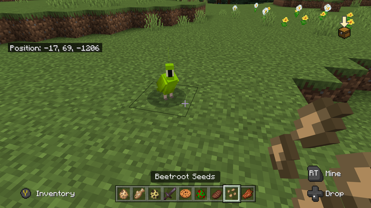 tame a parrot in minecraft