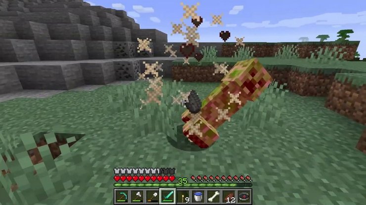 Finding gunpowder in other locations in the world of Minecraft