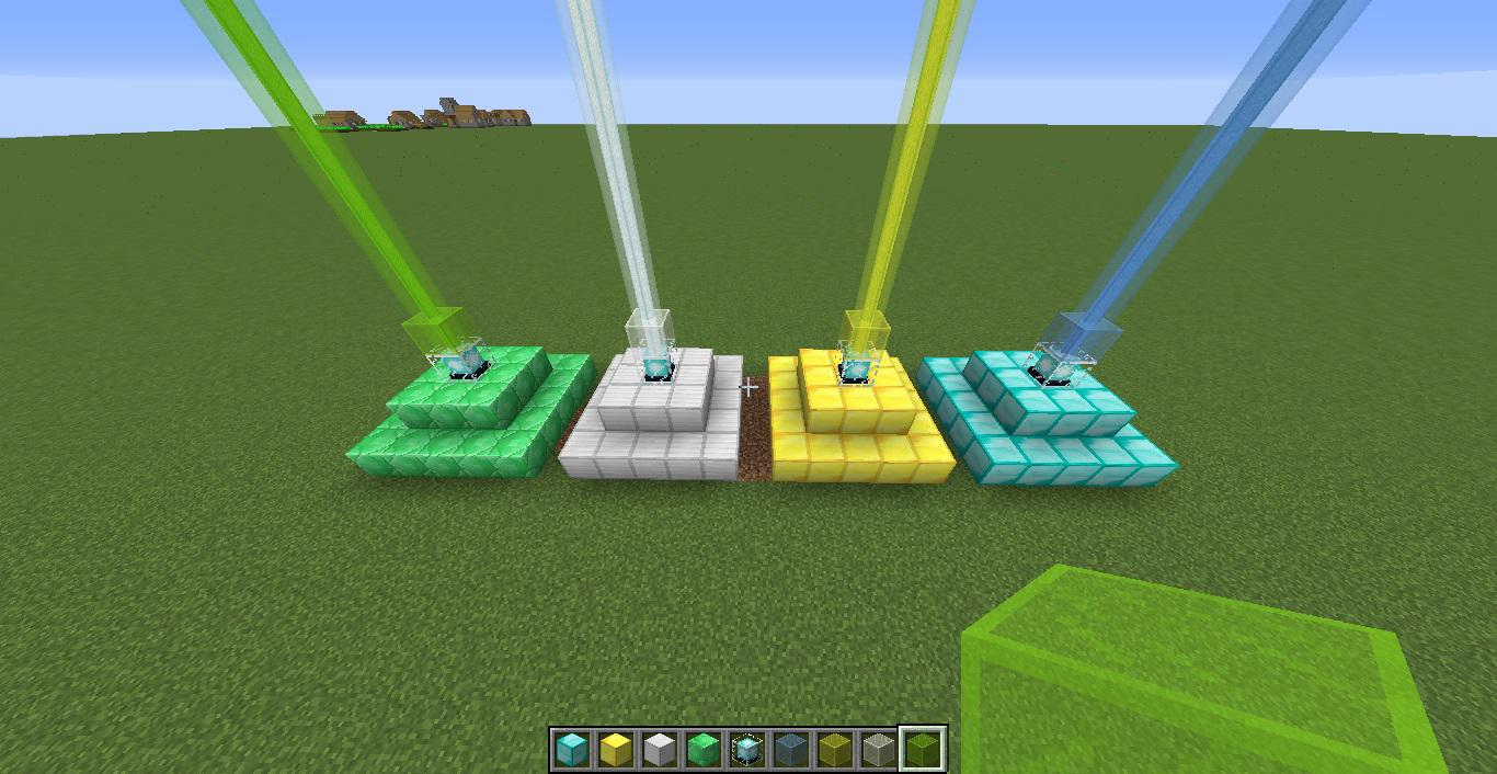 How to change the colour of the Beacon's beam in Minecraft