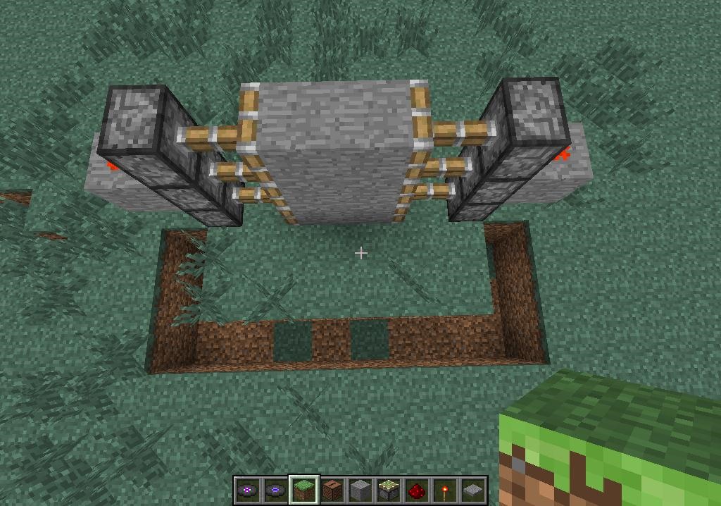 How to Make a Secret Door in Minecraft With Sticky Pistons