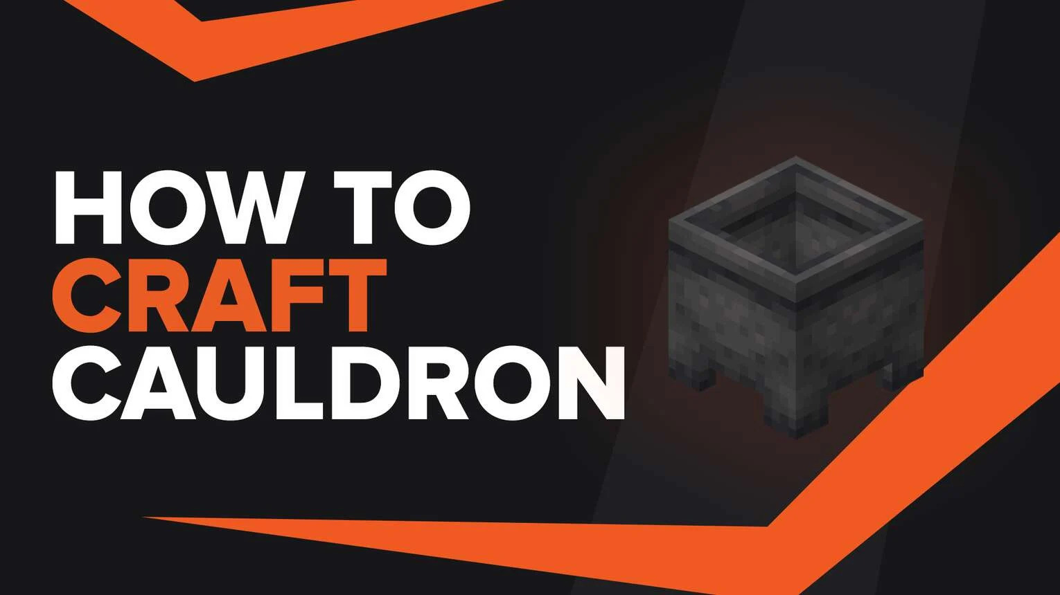 How to make a Cauldron in Minecraft (Pro Unlocked) Webteknohaber