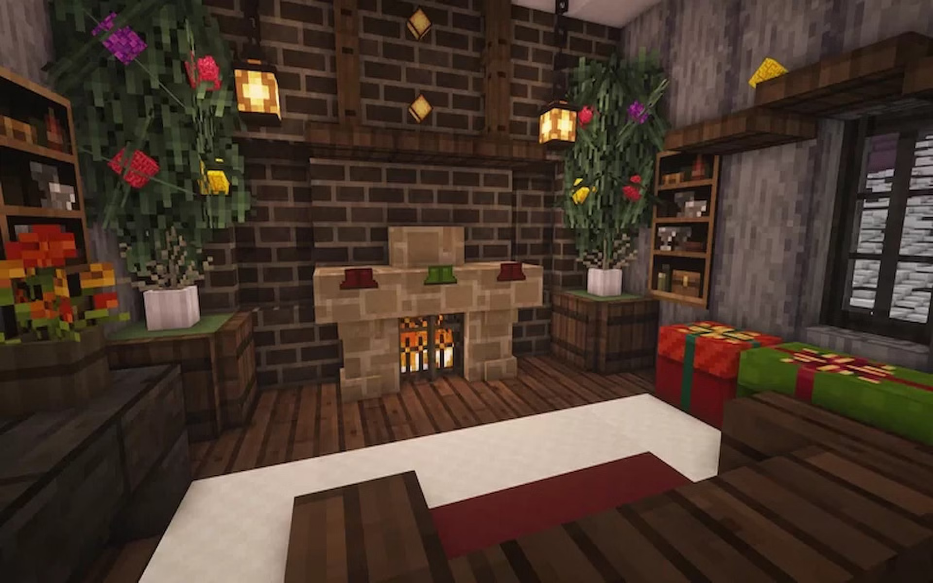 Steps you can follow to build a fireplace in Minecraft