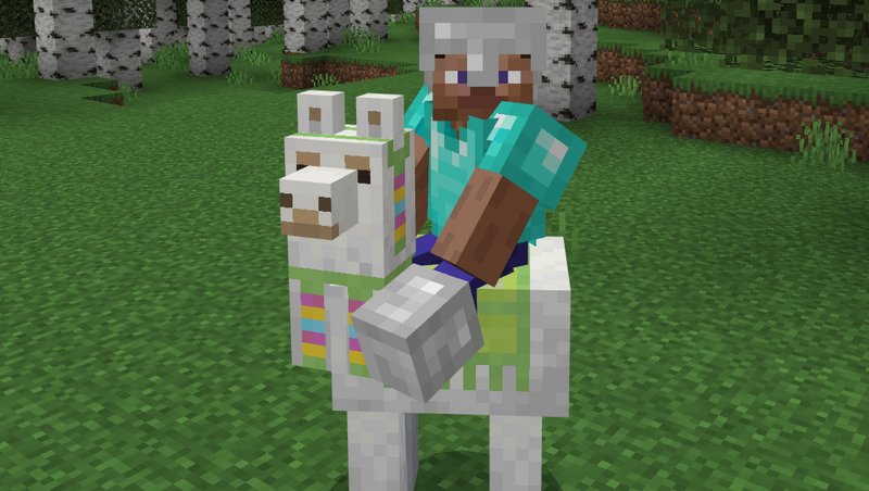 Ways to ride and use llamas in Minecraft