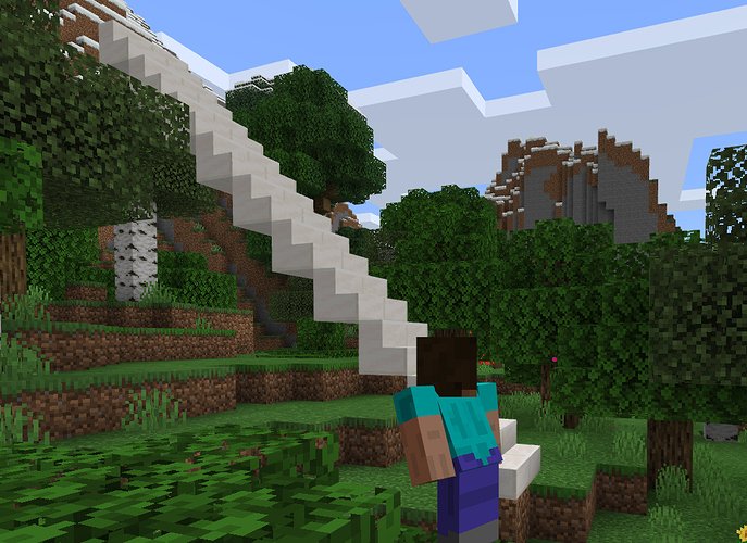 Where are found stairs in Minecraft