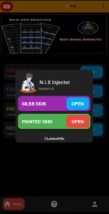 Cheats offered by NIX Injector APK