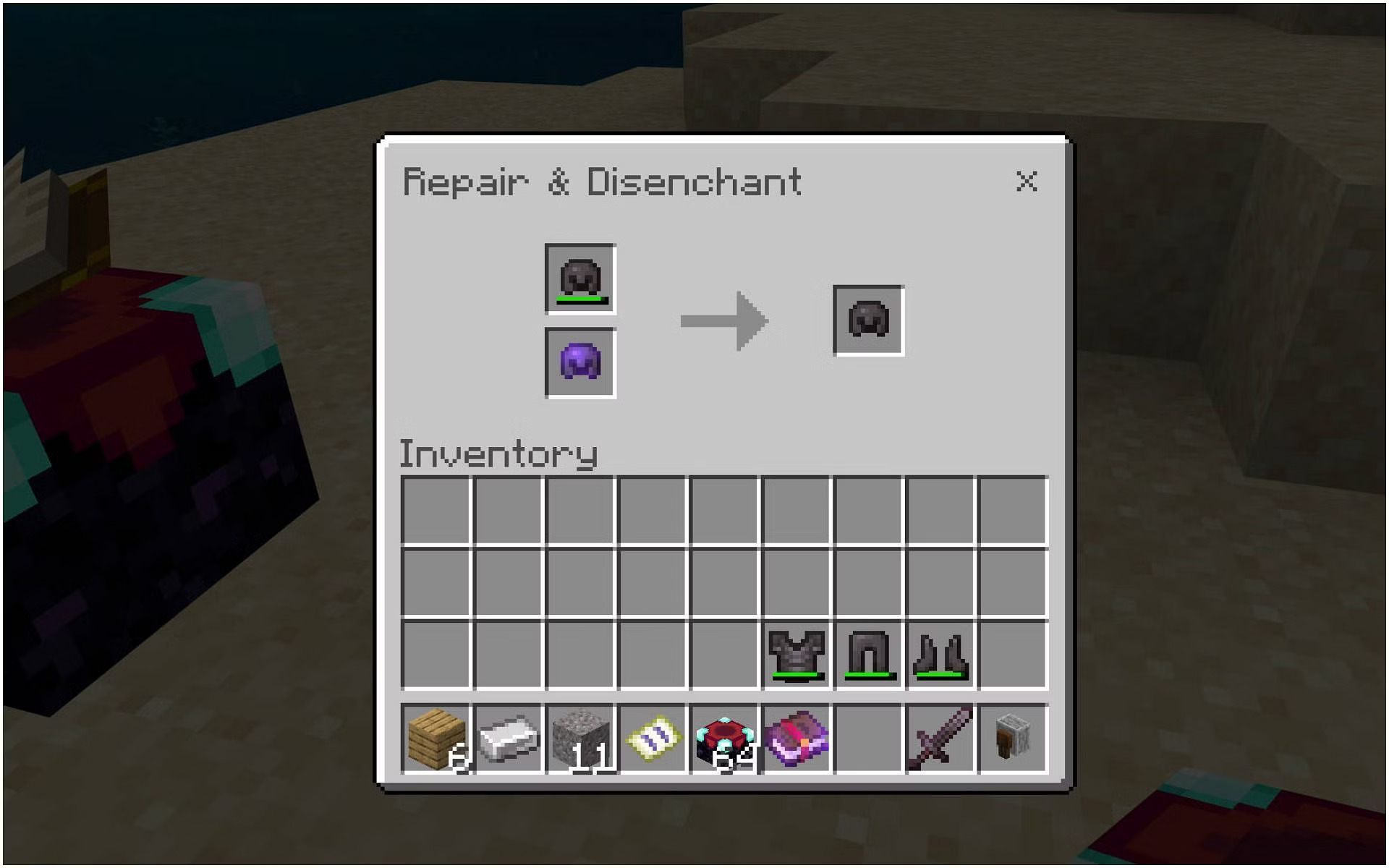 How Many Items Here in Minecraft to repair