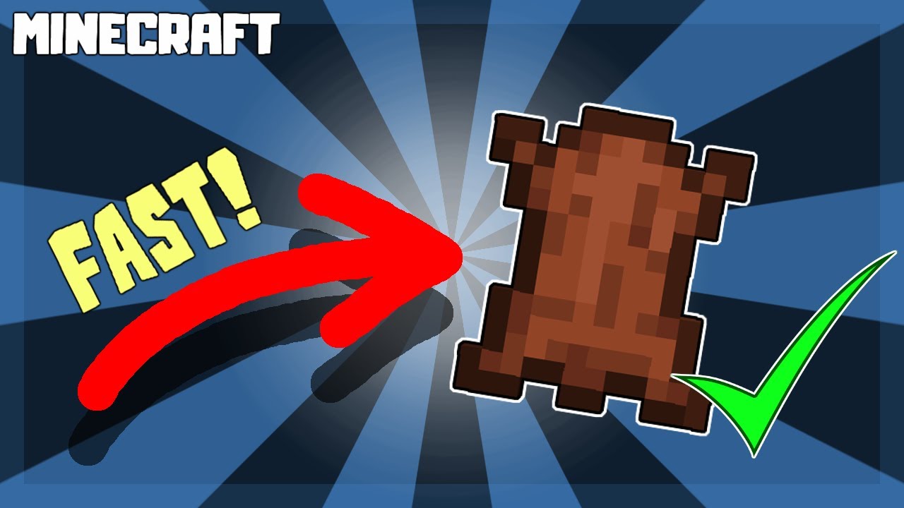 How to Get Fast leather in minecraft