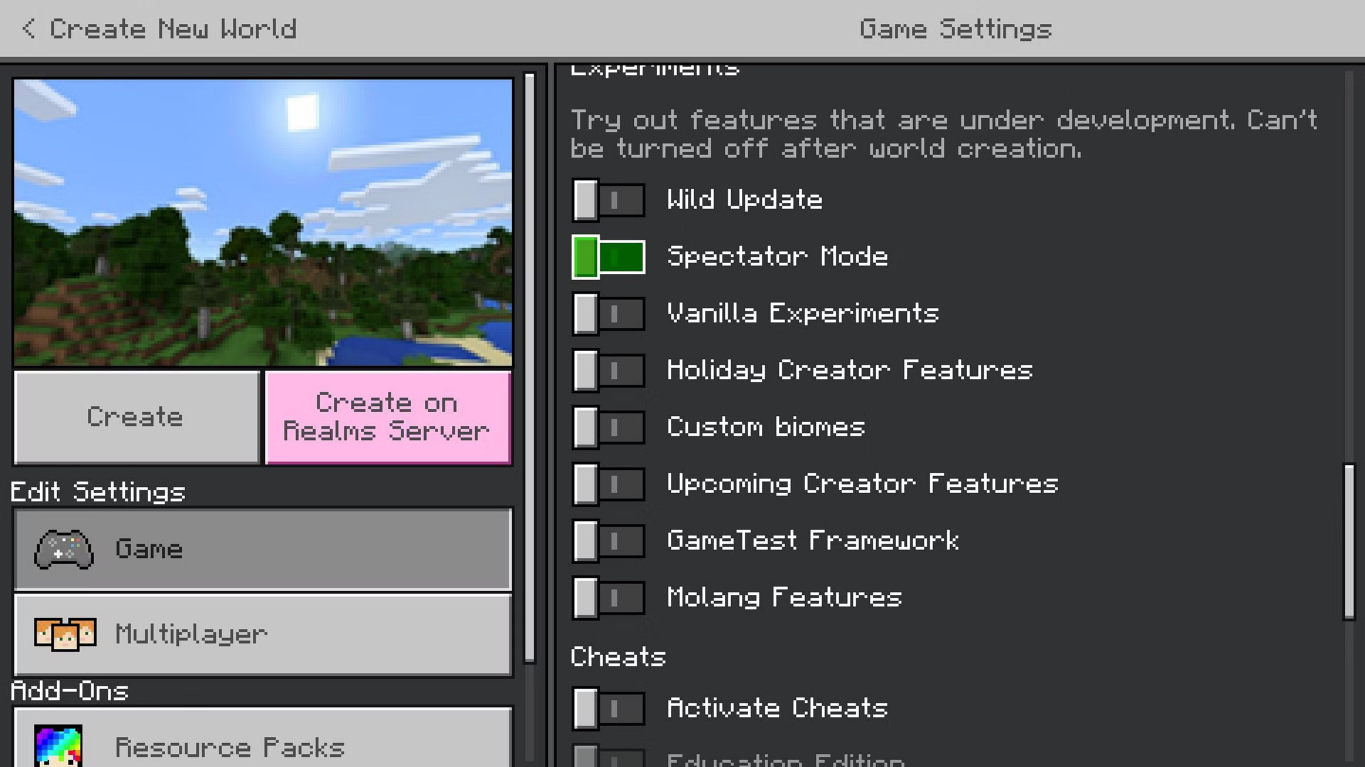 How to enable spectator mode and use it in Minecraft