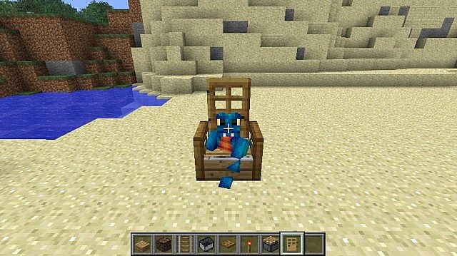 How to make a working chair in Minecraft