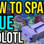 How to spawn a blue Axolotl in Minecraft