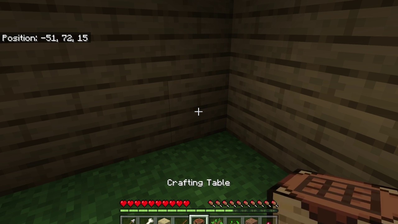 Place Crafting Table in Your Minecraft World